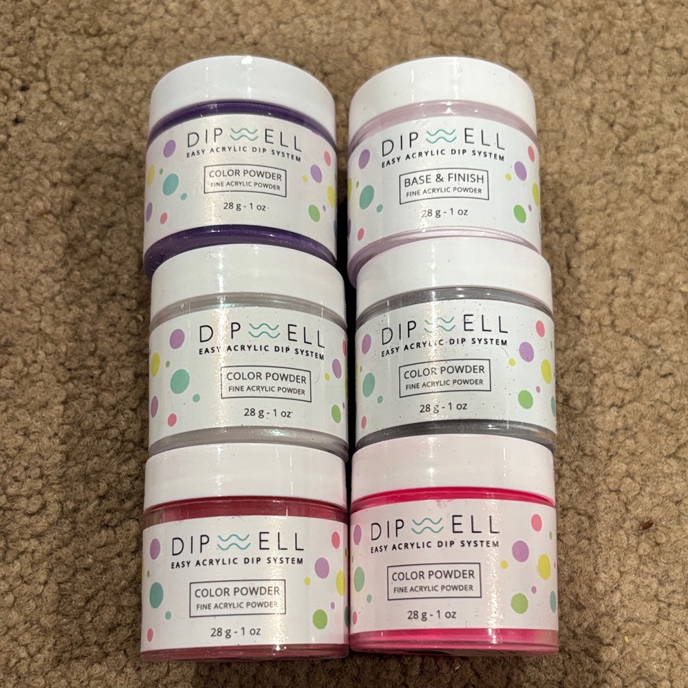 DipWell Dip Powder Set 6- 1oz containers